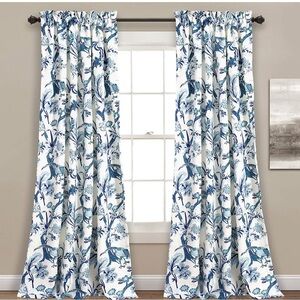 Lush Decor,Blue Curtains Dolores Darkening Living,Dining Room,Bedroom,Pa…